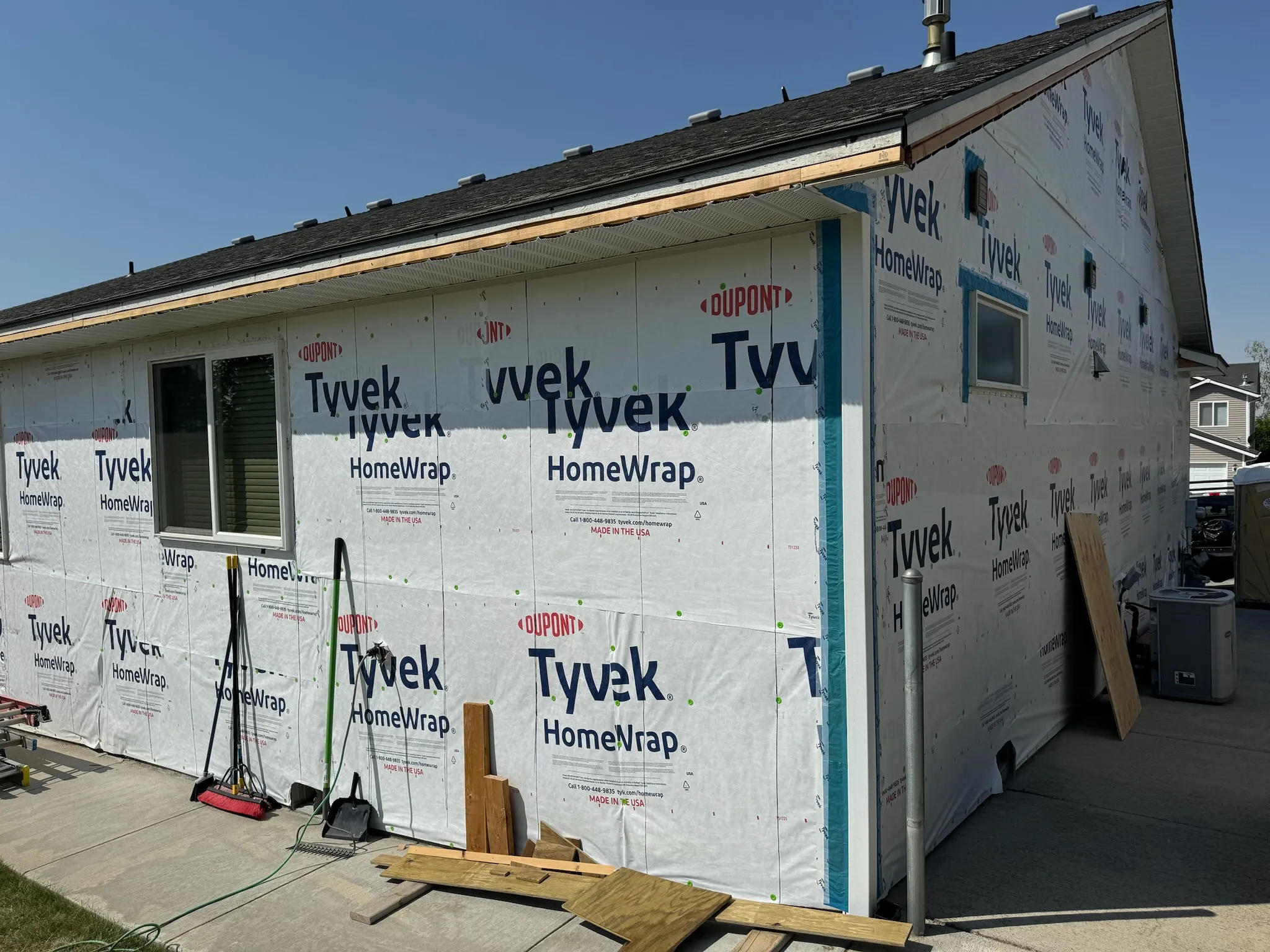 Siding replacement, during photo 3