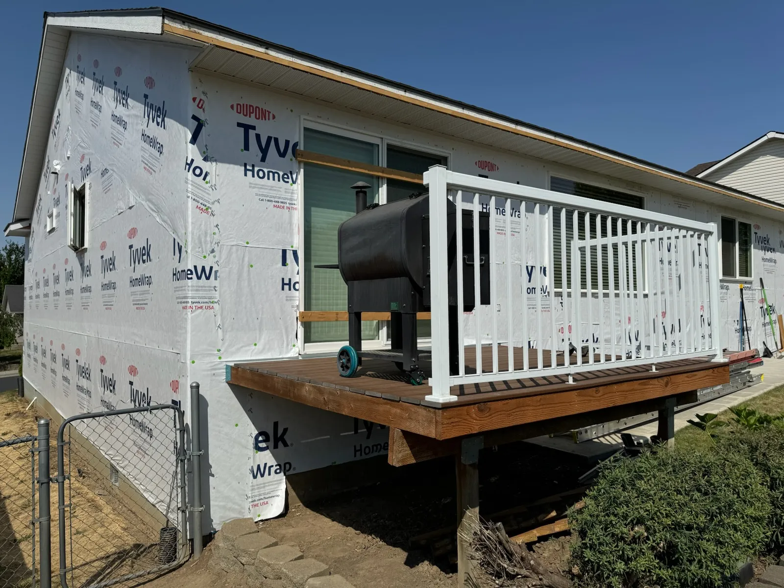 Siding replacement, during photo 2